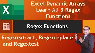 REGEXEXTRACT, REGEXREPLACE, REGEXTEST