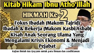 Gus Qoyyum:Ngaji Kitab Hikam Ibnu Atho'illah.Hikmah ke-2 :Makom Tajrid & Makom Kasbi/Asbab