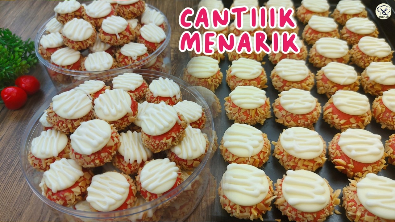RED VELVET BUTTON COOKIES ENAK RENYAH DAN LUMER DIMULUT