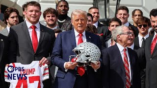 WATCH LIVE: Trump hosts 2025 College Football champions The Ohio State University at the White House