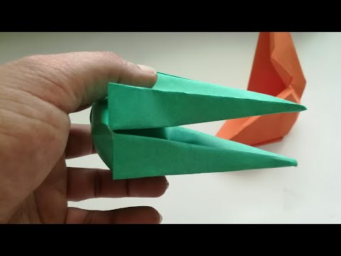 Birds beak making in Tamil / origami snapper making/ Bird craft by KovaiCraft