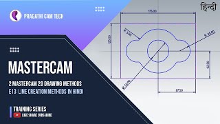 Hindi  Mastercam    LINE CREATION METHODS