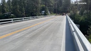 Hatch Road Bridge reopens in Spokane two weeks ahead of schedule | RAW