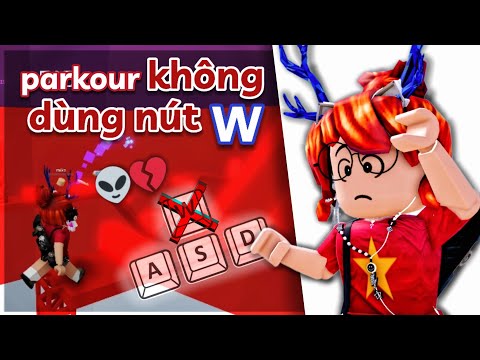 Roblox Parkour Without Using the W Button ☠️