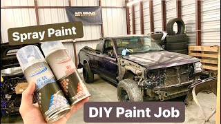 Rattle Can Paint Job On The Toyota Tacoma Rebuild by Auto Rebuilds Garage 4,069 views 4 years ago 11 minutes, 24 seconds