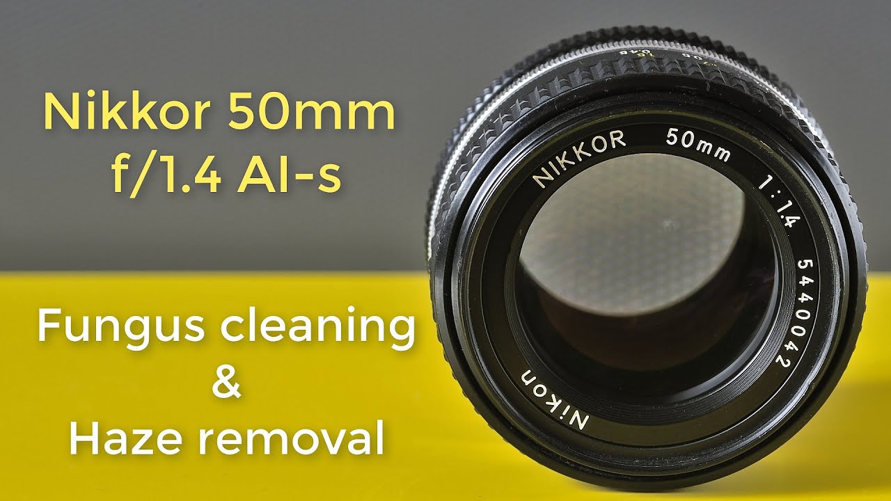 Nikon Nikkor 50mm f/1.4 Ai-s : fungus cleaning, haze removal - YouTube