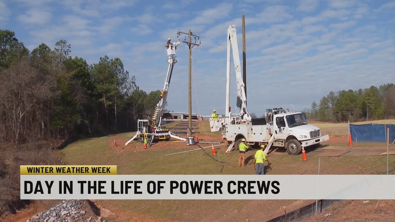 Winter Weather Week: Day in the life of power crews - YouTube
