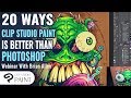 20 Clip Studio Paint (Manga Studio 5) Best Features that make it better than Adobe Photoshop