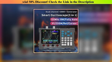 Exclusive 3in1 Digital Oscilloscope Multimeter Signal Generator Dual Channel 120Mhz Bandwidth 250MS