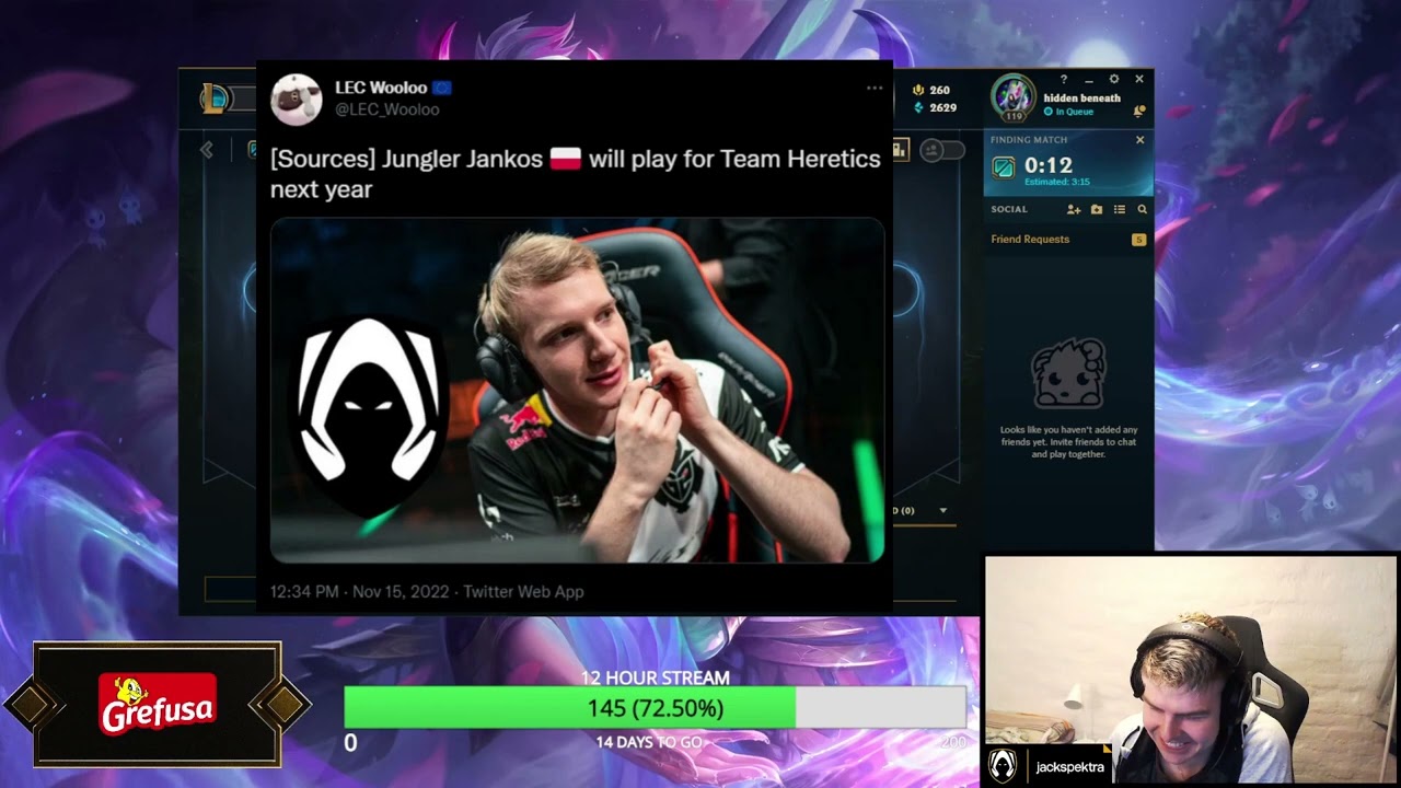 JACKSPEKTRA REACTS TO JANKOS JOINING HERETICS