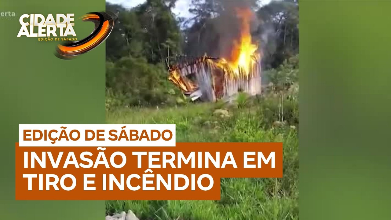 Conflito por posse de terreno deixa colombiano ferido e casas destruídas em Curitiba (PR)