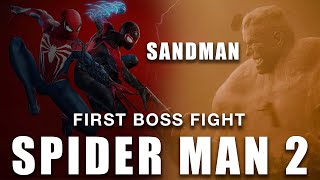 Spider-Man 2 - Sandman - First Boss Fight | 4K | HDR | Ray Tracing