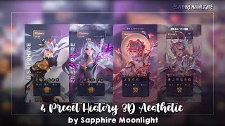 4 Preset History 3d Aesthetic  Sapphire Moonlight
