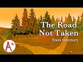 The road not taken  poem summary
