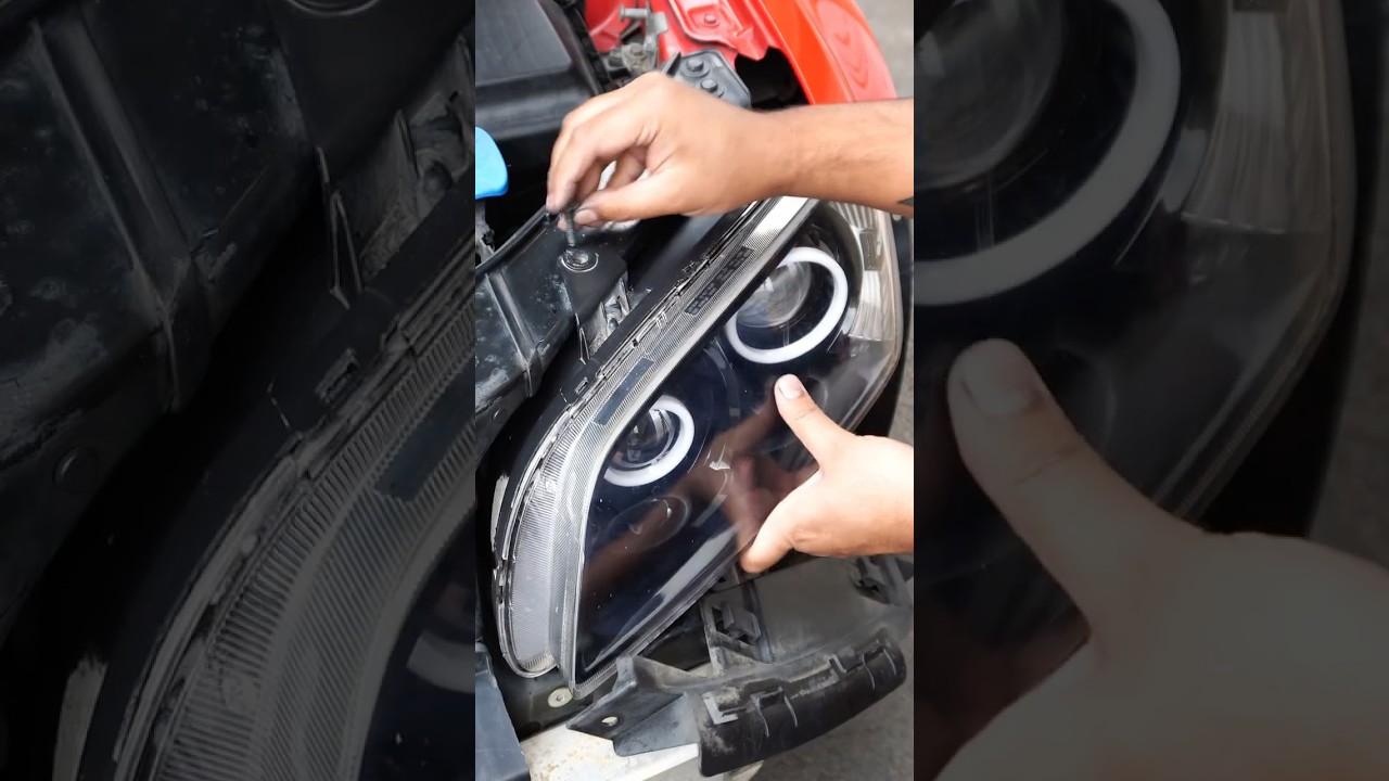 Making custom angel eye headlights 