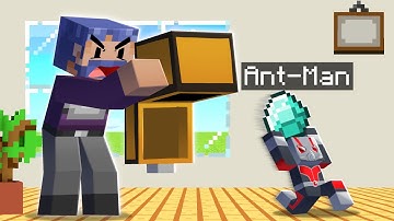 Pranking My Friends As ANTMAN In Minecraft!