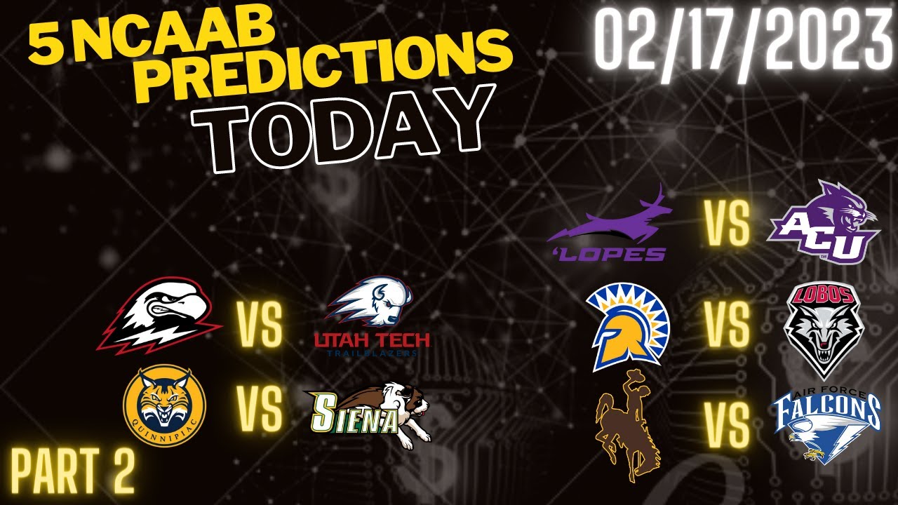 5 ncaab picks today 02/17/23 college basketball picks ncaab betting picks cbb betting picks cbb
