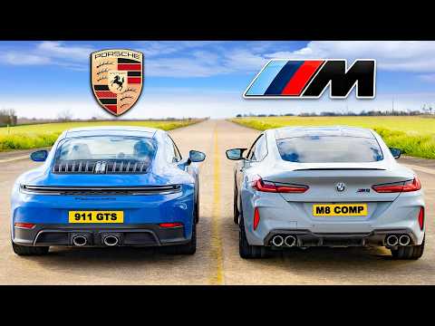 Porsche 911 Hybrid ve BMW M8 Comp: DRAG YARIŞI