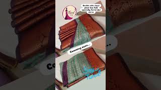 Double side chest pleat box fold #prepleating #prepleating #sareelove #boxfolding #trending #fluffy