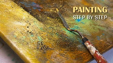 Abstract Painting Made EASY | Abstract Art Tutorial 30 | Creating Texture Step by Step