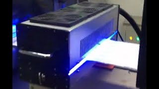 LED UV curing system for label printer