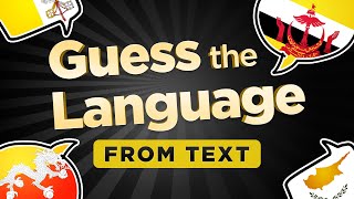 Guess the Language (From Text) #2 | Multiple Choice Quiz!