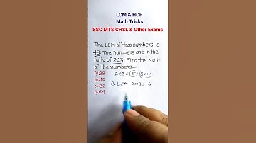 HCF | Fractions| Fractions HCF | HCF of Fraction| LCM HCF| SSC MTS CGL #shorts