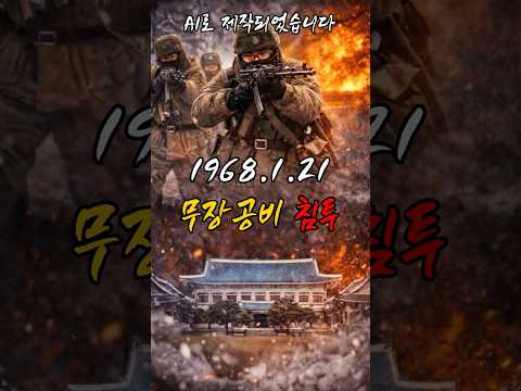 [AI복원] 1968년 1월 21일, 청와대 800m 앞까지 왔던 북한 특수부대