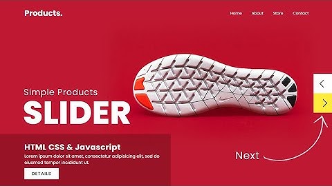 Make Simple Products Slider with Next Prev Button using CSS Javascript | Link In Video Description