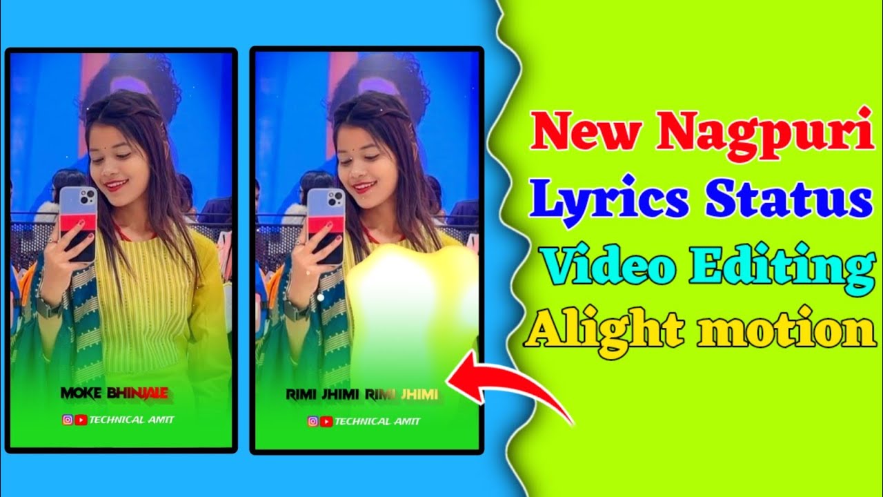 New Nagpuri Song Lyrics Status Video Editing Alight Motion How To