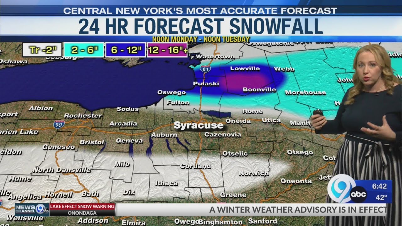 Lake effect snow warnings - YouTube