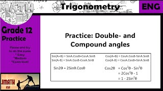 GR12 Practice Compound and double angles PART 1