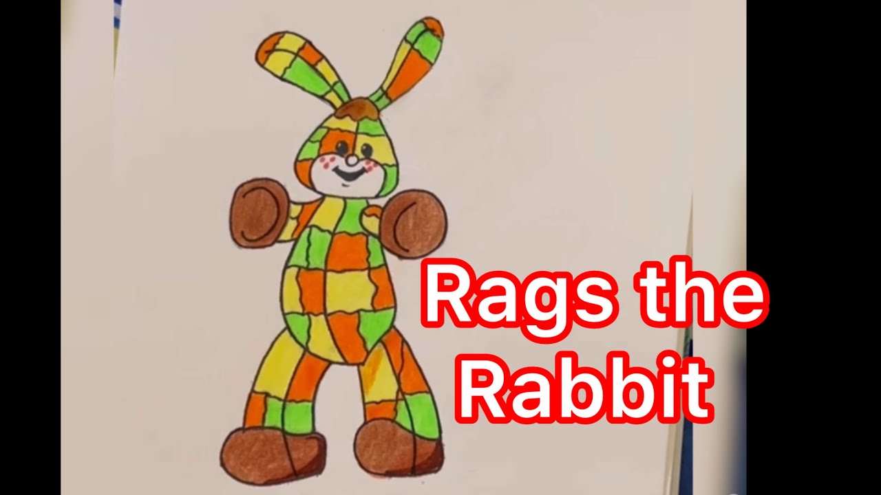 How To Draw Raggs Rags the Rabbit Threads Characters from Everland Entertainment || Rags ...