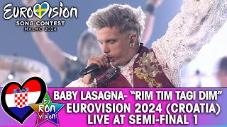Baby Lasagna Rim Tim Tagi Dim - Live @ Eurovision Song Contest 2024 - Semi Final 1 (🇭🇷Croatia)