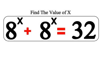 A Nice Olympiad Exponential Problem | Math Olympiad