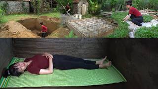 Full video: 110 Days Building a Secret Dugout in Backyard. Bushcraft, Survival Shelter Underground