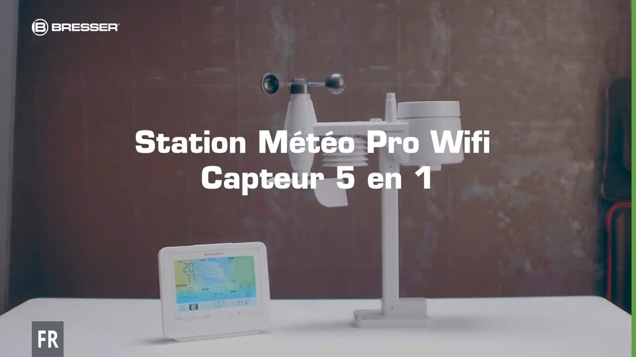 Bresser  Station météo WiFi 4CAST 4 jours avec capteur extérieur