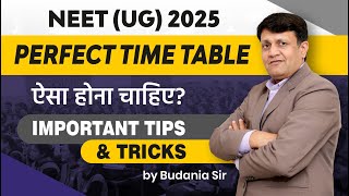#NEET2025 | Perfect TIME TABLE ऐसा होना चाहिए 🎯✅ Important Tips by Budania Sir #Tips #GCISikar screenshot 3