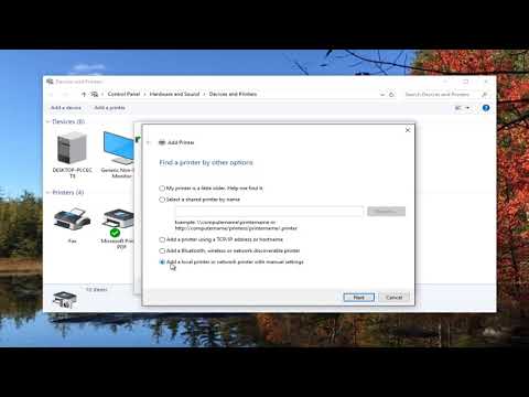 How To Add A Local Printer In Windows 10/8/7