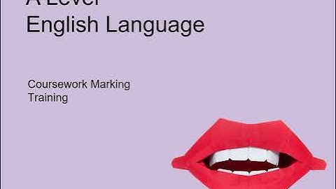 Pearson Edexcel A Level English Language: Coursework Marking (2023)