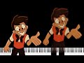UPSIDE DOWN (A Hazbin Hotel Song) - | Piano Cover &amp; MIDI Art Animation! #piano #animation #music