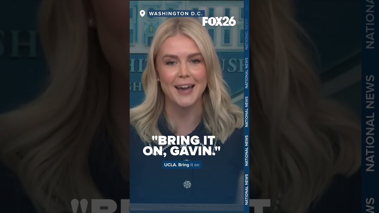  Bring It On Gavin White House Press Secretary Karoline Leavitt Challenges CA Governor