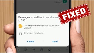 how to remove remember my choice on SMS messaging app | how to undo never allow text messages sms screenshot 1