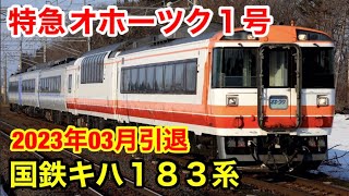 【国鉄キハ183系】特急オホーツク1号に乗った！札幌→網走