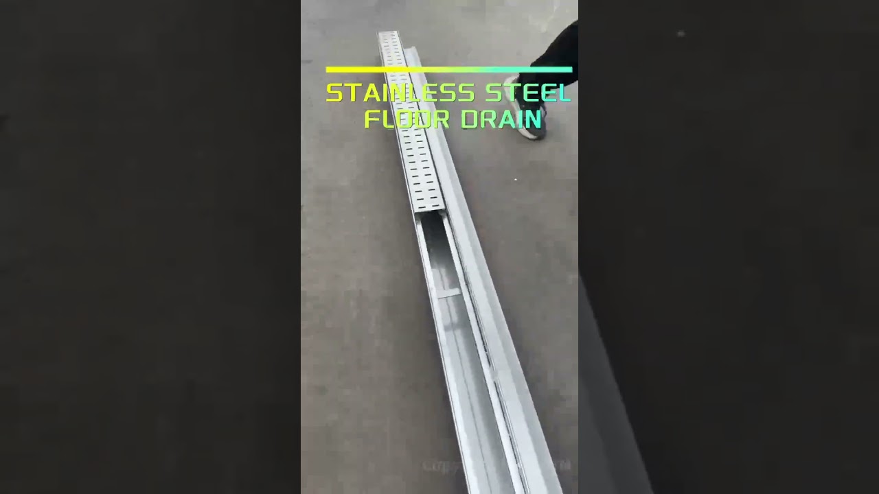 Stainless Steel Trench Drain for bathroom, food, beverage, brewery & winery industry!