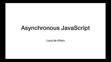 javascript asynchronous