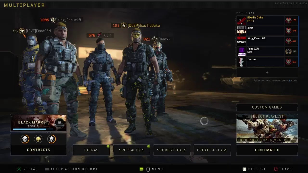 Bo4 with paradox, 6 man