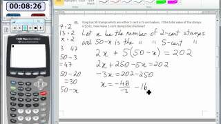 Homework:  Problem-Solving Linear Equations in One Variable