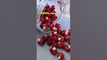 Which one is BETTER? Linear vs Tactile Switches🤔 #shorts