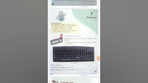 CLASS 1, COMPUTER CHAPTER #3 KEYBOARD PAGE # 24 TEACHER NAILA SAHAR